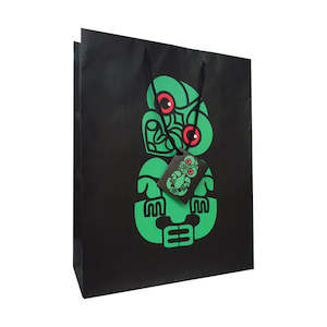 Gift Wrapping: Gift Bag NZ Tiki 26.5x33x11.4cm