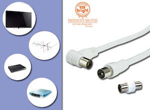 Cables And Accessories: TV ANTENNA CABLE 5M W/JOINER
