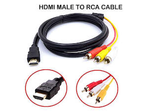 Cables And Accessories: HDMI TO RCA MALE 1.5M