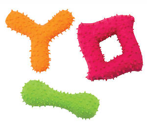 Pet Accessories: DOG SQUEAKY / SPIKEY LATEX TOY