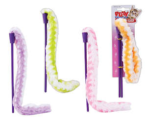 Pet Accessories: PLUSH TEASER CAT TOY W/STICK