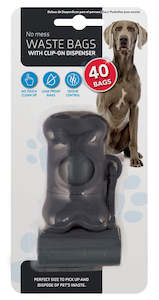 PET WASTE BAGS+DISPENSER 40PC