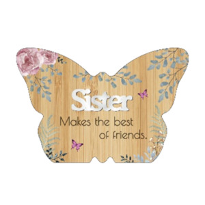 Plaques: Spring Butterfly Plaque Sister