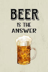 Plaques: Wall Art on MDF Beer 40x60cm