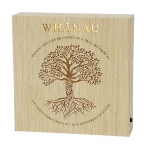 Plaques: Whanau Wooden LED Block