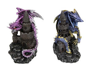 Fantasy: 14cm Dragon on Castle
