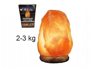 Himalayan Salt Lamps: SALT LAMP 2-3KG W/DIMMER & 2 BULBS
