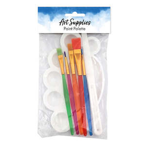 Art Supplies: Paint Brush Knife & Palette Set 7pc