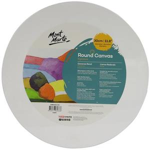 Art Supplies: MM Canvas Round 30cm