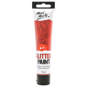 Art Supplies: MM Glitter Paint 75ml Red