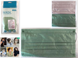 Face Masks: Disposable Face Mask Col - 10pc