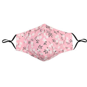 Face Masks: Reusable Face Mask Kid's Pink Floral