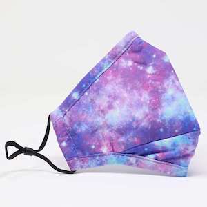 Face Masks: Reusable Face Mask Galaxy Purple