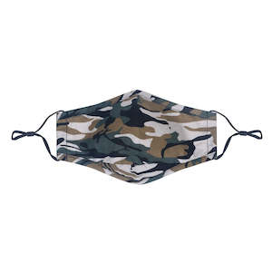 Face Masks: Reusable Face Mask Camo Green
