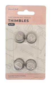 METAL THIMBLES 4PC