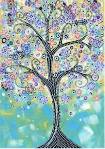 Rhinestone Diamond Art Tree 30x40cm