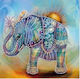 Rhinestone Diamond Art Elephant 30x30cm