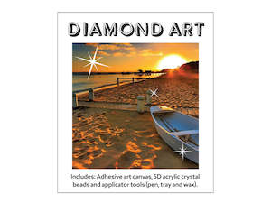 Diamond Art: 5D Diamond Art 30x30cm Sandy Beach