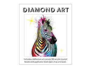 Diamond Art: 5D Diamond Art 30x30 Zebra