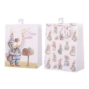 Easter Gift Bag Bunny Med 18x23x10cm