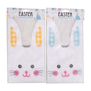 10pk Bunny Ear Loot Bag 14x22cm