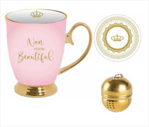 Mothers Day: Nan You're Beautiful Mug Tea Strainer Set