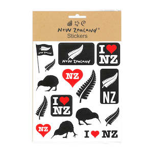 Stickers NZ I love NZ 15x17cm