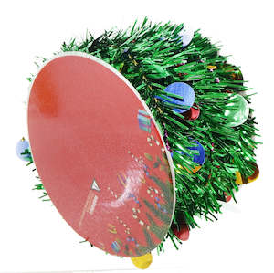 Ribbon: Tinsel Ribbon Rainbow Dots 7.6cm