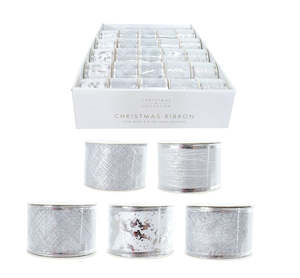 Ribbon 50mm X 2.7m Silver