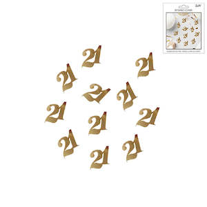 Party Decorations: Gold 21 Confetti