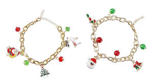 Jewellery: CHAIN CHARM BRACELET Asst