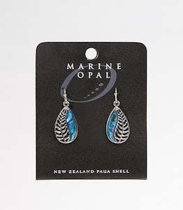 Jewellery: EARRING FERN TEARDROP