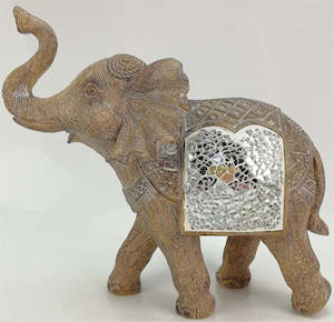 Animals: Elephant Figurine with Mosaic