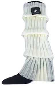 Winter: LEG WARMER KNITTED WHITE