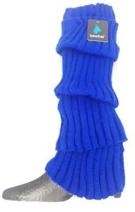 LEG WARMER KNITTED BLUE