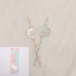 Gender Reveal Straws 12pk