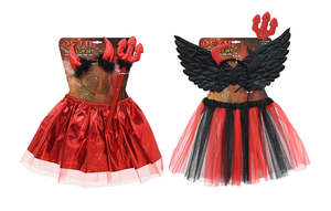 Devil Dress Up Tutu Kids Asst