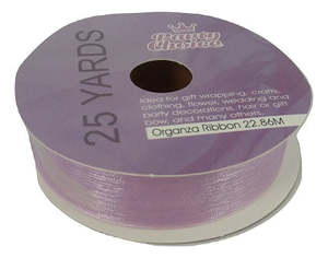Organza Ribbon 2cm x 22.86m PASTEL PURPLE