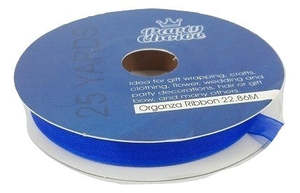 Ribbon: Organza Ribbon 1cm x 22.86m Blue