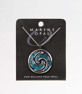 Jewellery: NECKLACE DOUBLE KORU 32MM