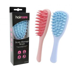 Scalp Massage Hair Brush 21cm 2 Asst