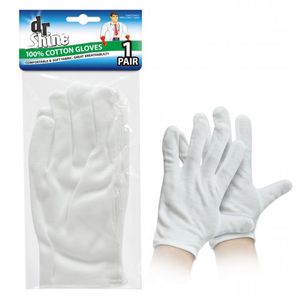 Cleaning: Gloves White 100% Cotton 1 Pair