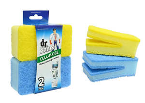 Cellulose 3 In 1 Sponge 2 Pack