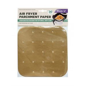 Air Fryer Parchment Paper 21 x 21cm 30 Pack