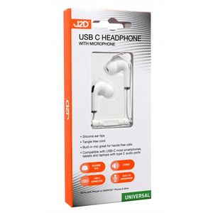Cables And Accessories: J2D USB-C Headphones with Microphone