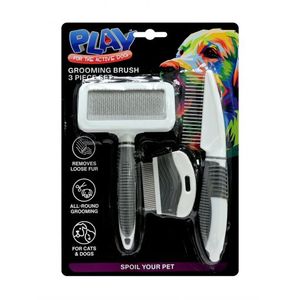 Pet Accessories: Pet Grooming Brush 3 Piece Set