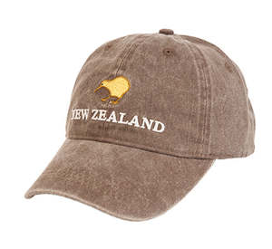 Cap NZ Kiwi Denim Brown
