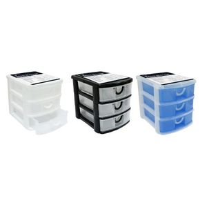 3 Tier Storage Unit 19 x 15 x 16cm 3 Colours