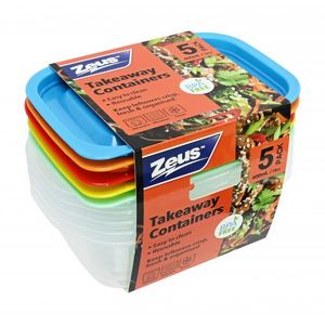 Containers W Lids 400mL 5 Pack