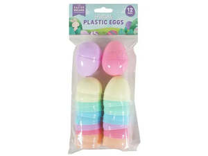 Easter: Easter Pastel Fillable Eggs 12pk